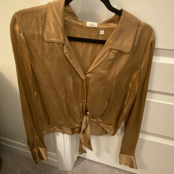 Wilfred Tie-Front Blouse - Picture 3 of 4